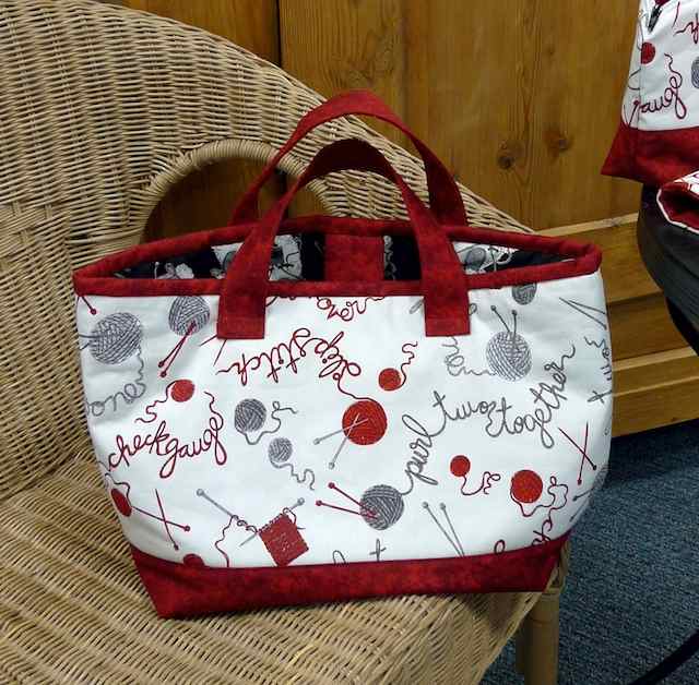 Stricktasche - Fotoanleitung - Nähanleitung