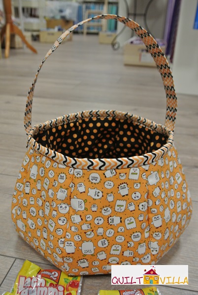 Nähanleitung - Fotoanleitung - Halloween - Korb - Tasche - Trick or Treat